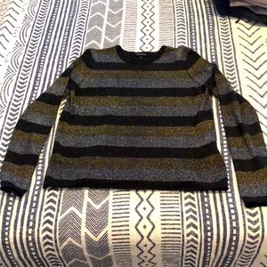 Glittery Striped Top